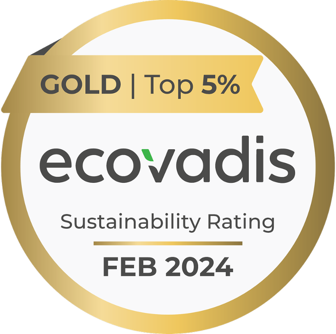 Ecovadis Gold sustainability rating February 2024